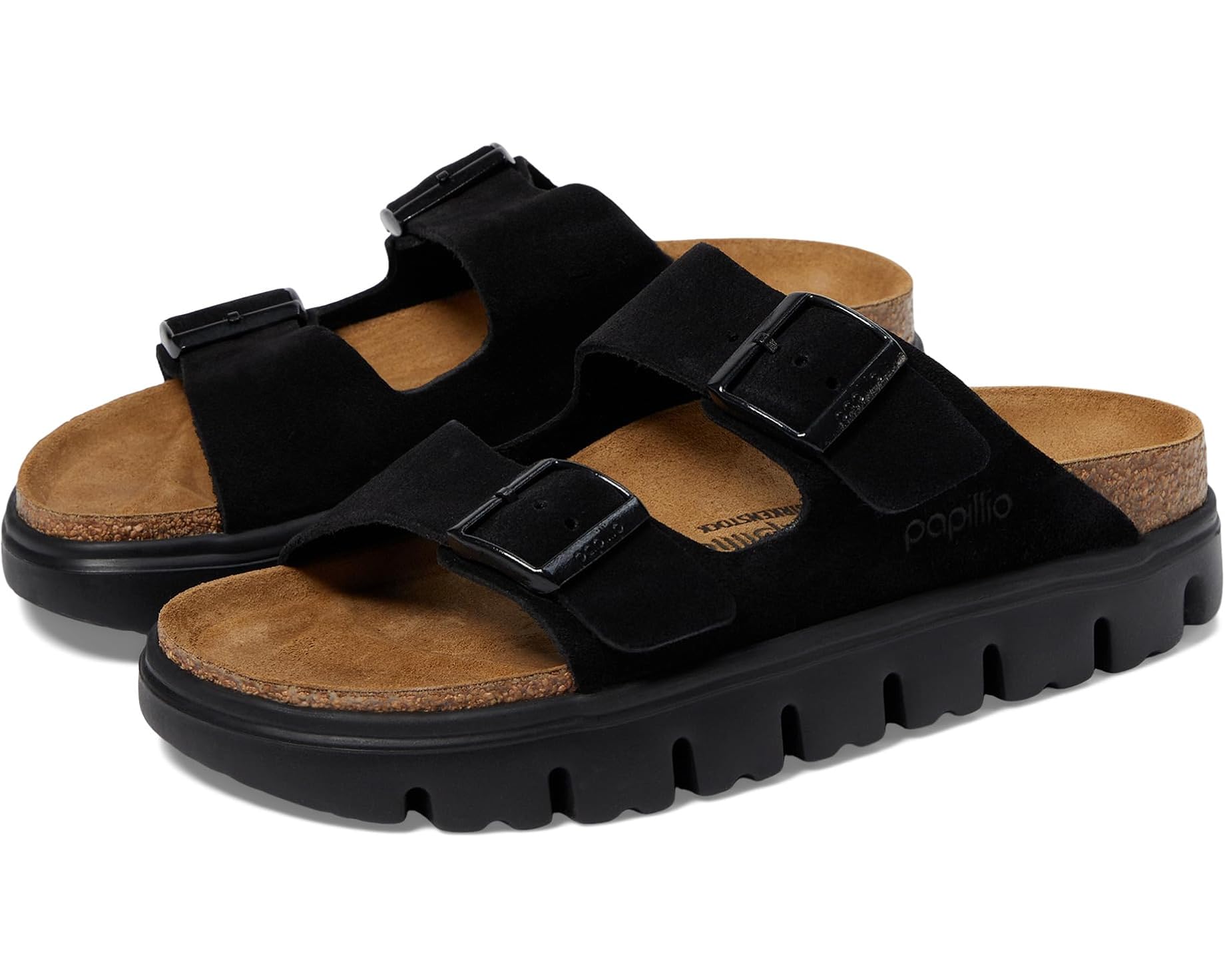 BIRKENSTOCK ARIZONA CHUNKY - BLACK SUEDE