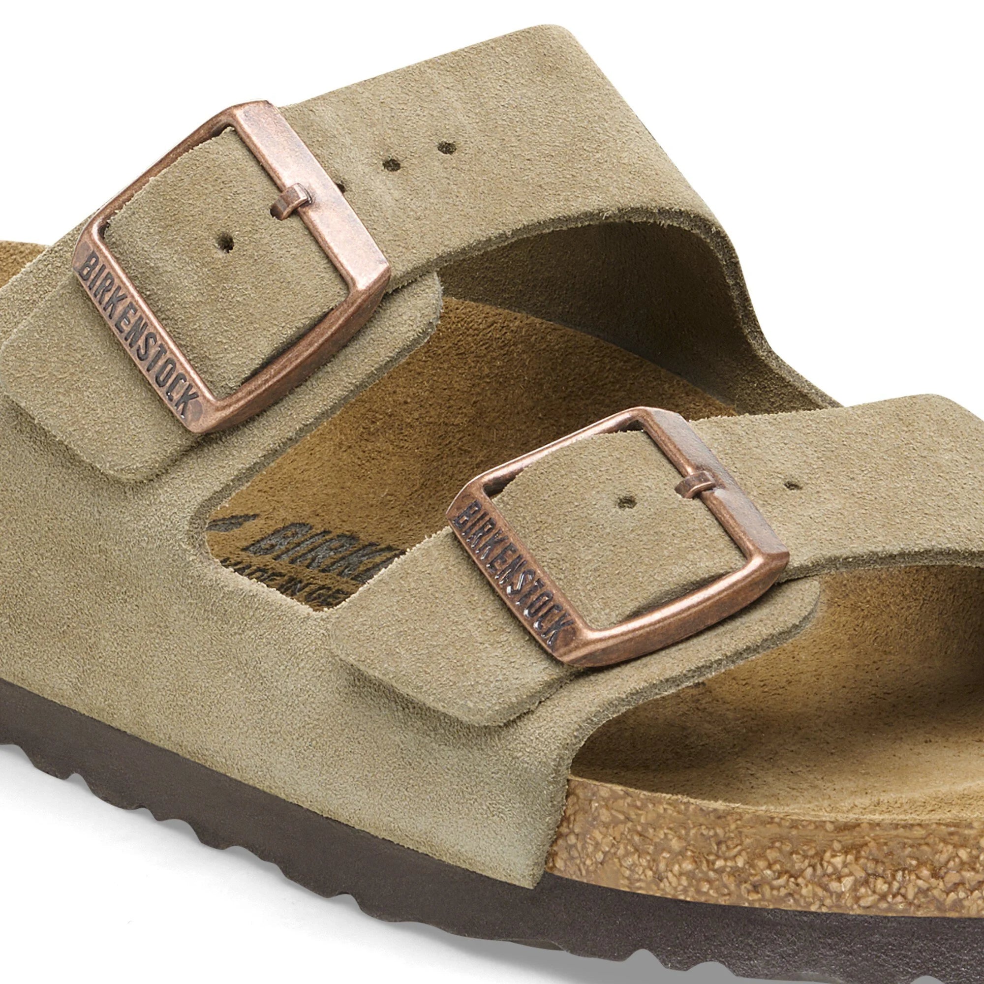 BIRKENSTOCK ARIZONA CLASSIC FOOTBED - TAUPE SUEDE