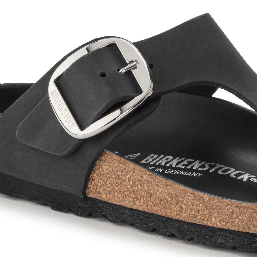 BIRKENSTOCK GIZEH BIG BUCKLE - BLACK