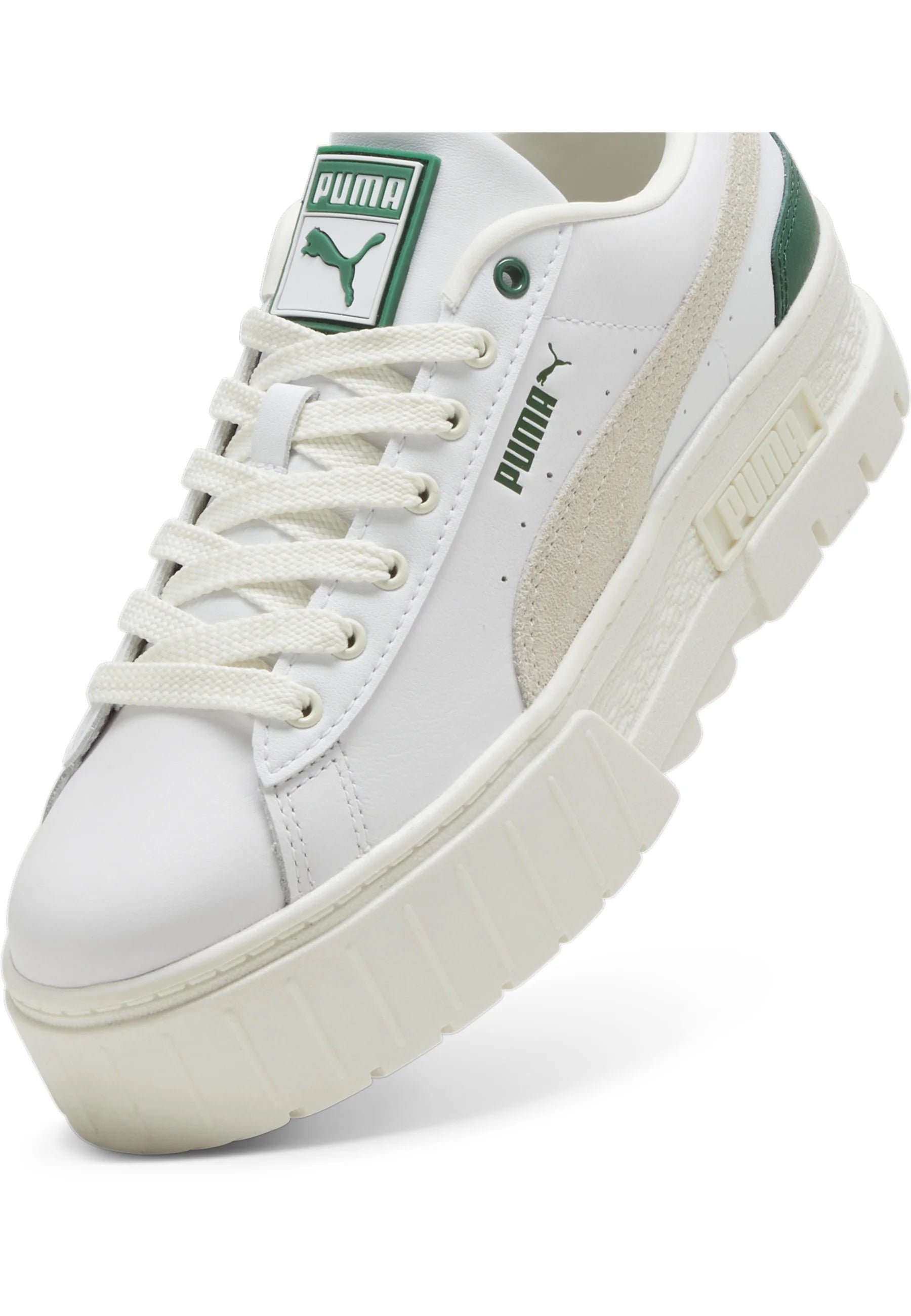 Puma - Mayze Leather White/Green