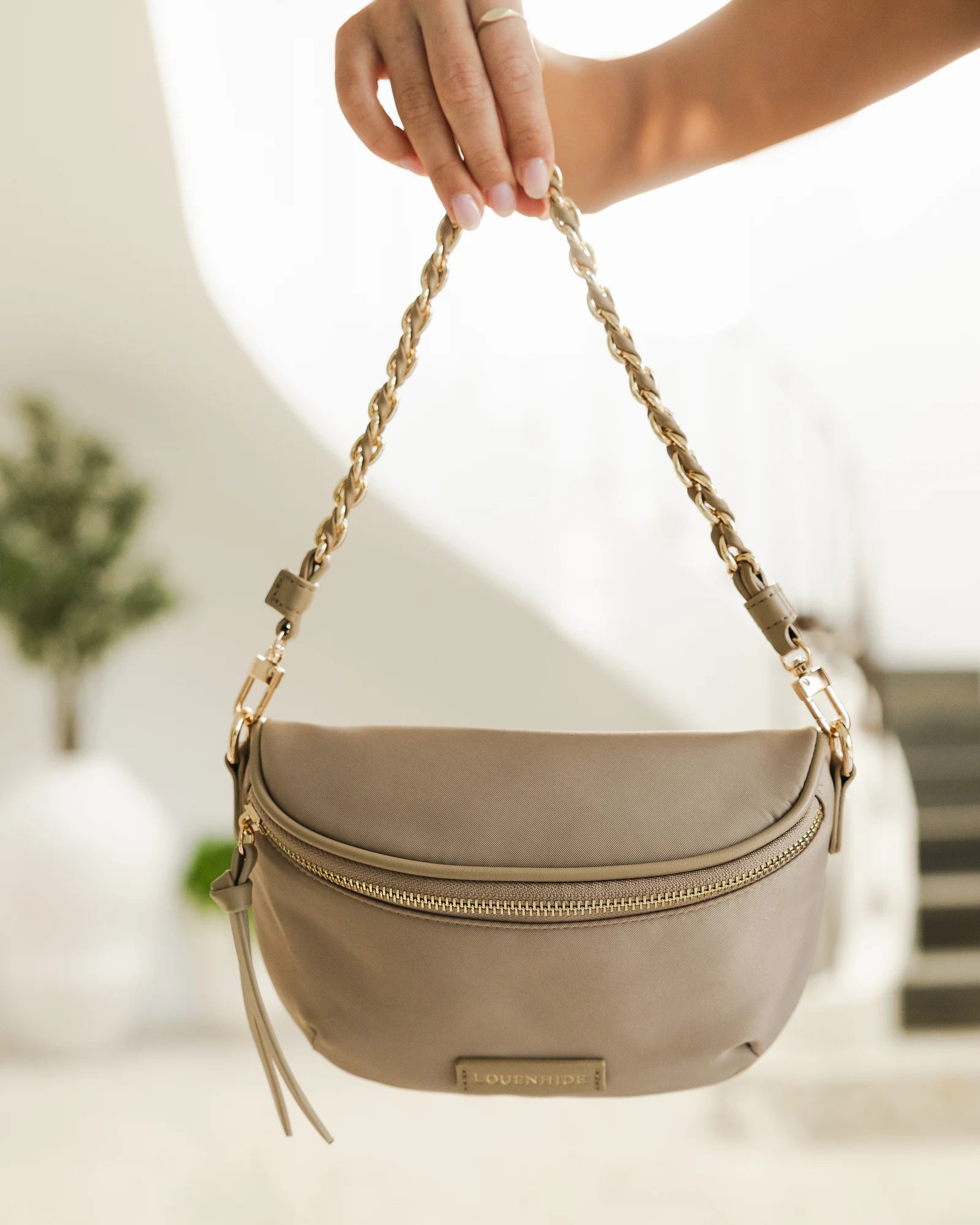 Louenhide - Halsey Nylon Sling Bag Beige