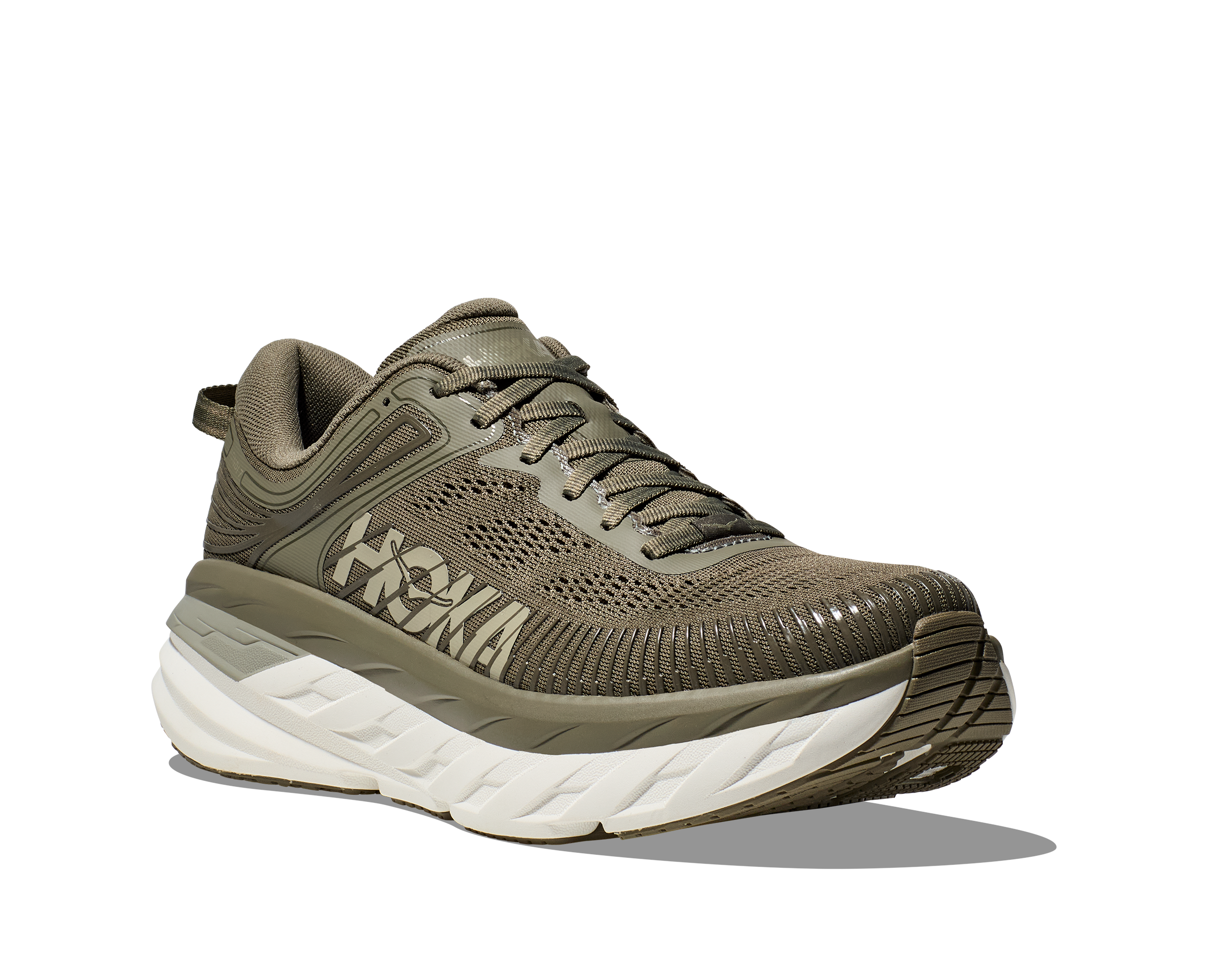 HOKA MENS BONDI 7 - OLIVE HAZE