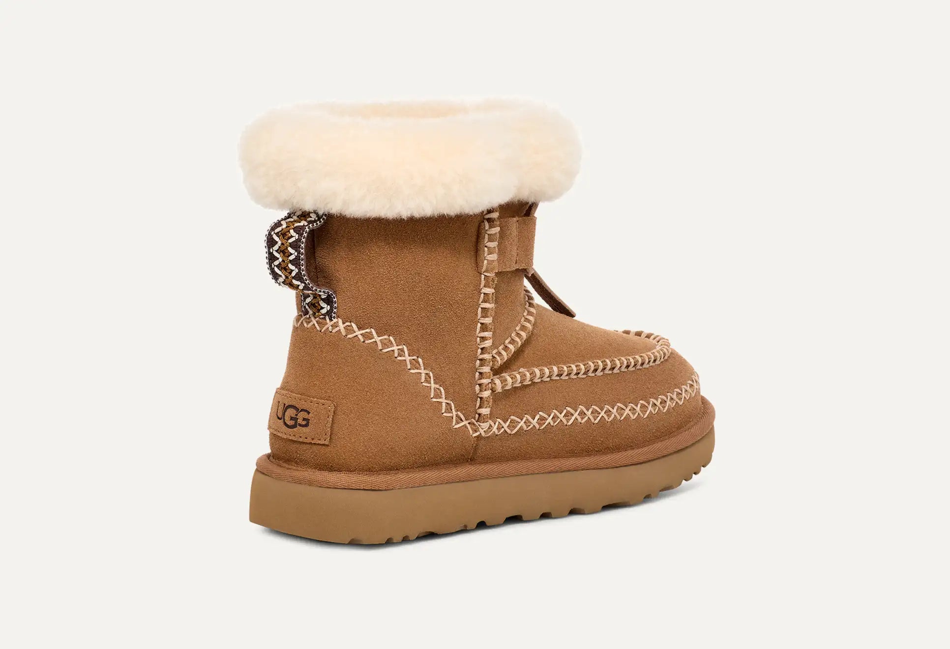 UGG WOMENS CLASSIC ULTRA MINI ALPINE - CHESTNUT