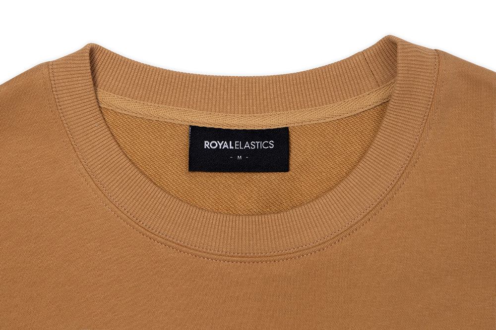 Unisex Sweat Shirt Camel Brown R37133-717