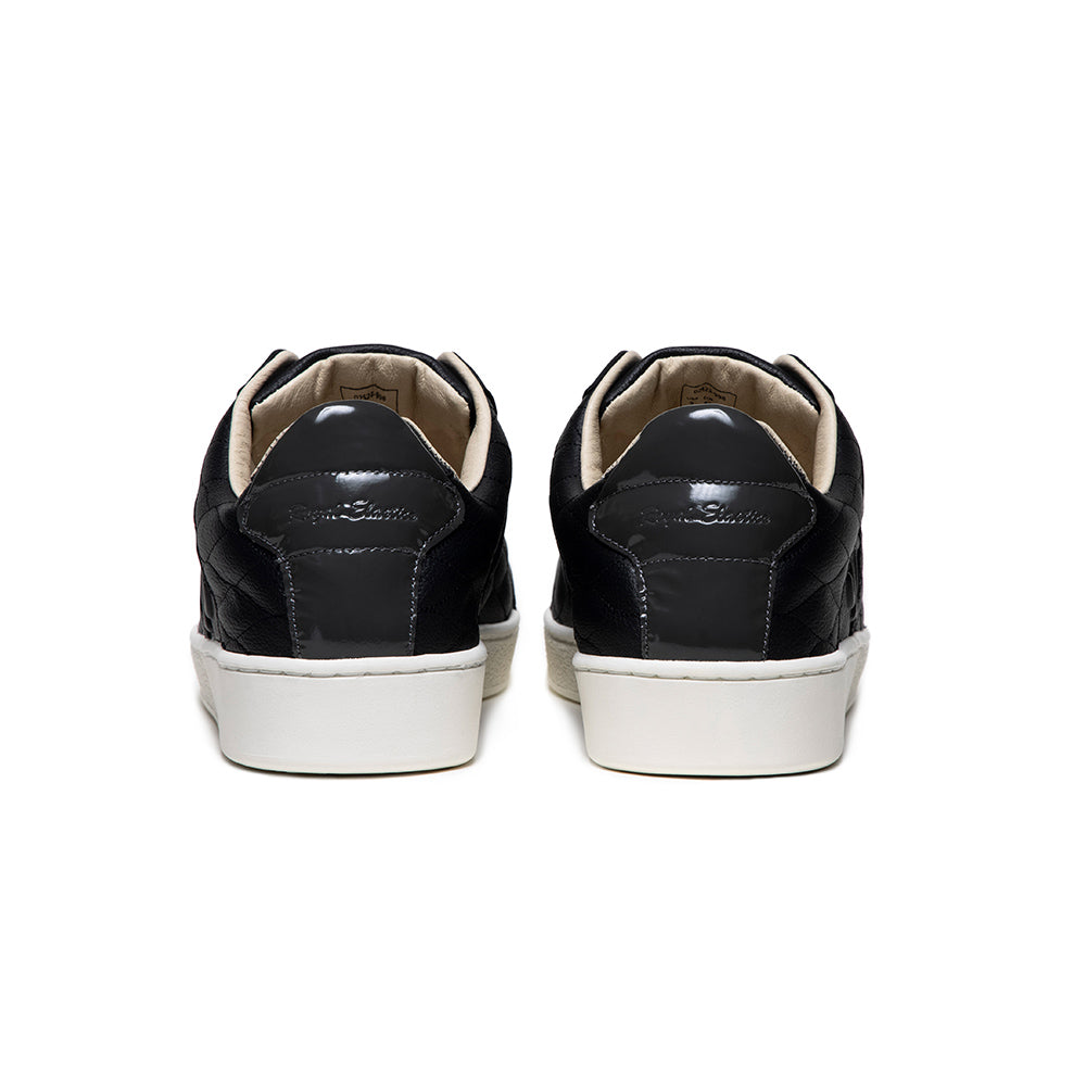 Men's Icon Lux Black Leather Sneakers 02523-998