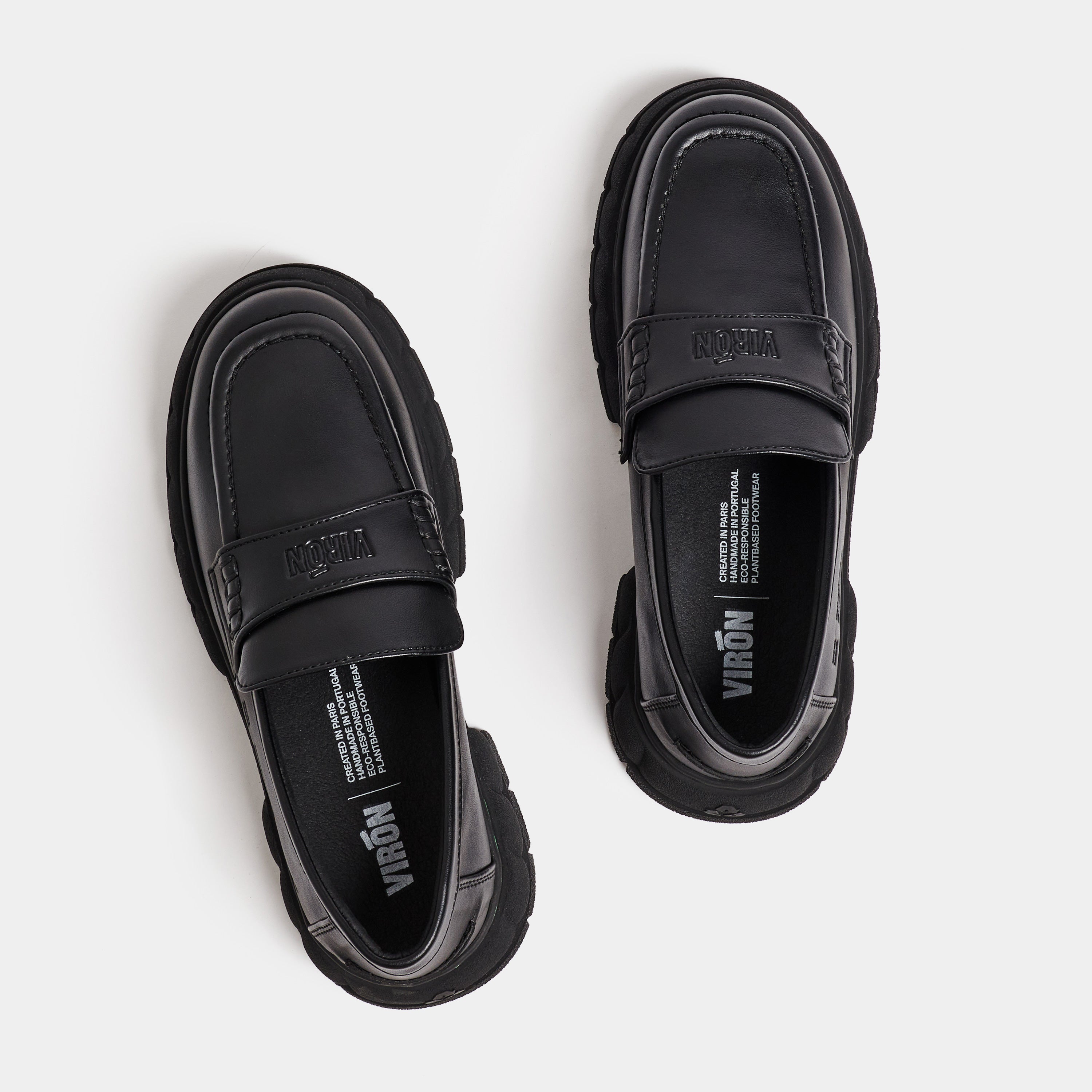 Progress Loafer in Black Apple Leather from Virón