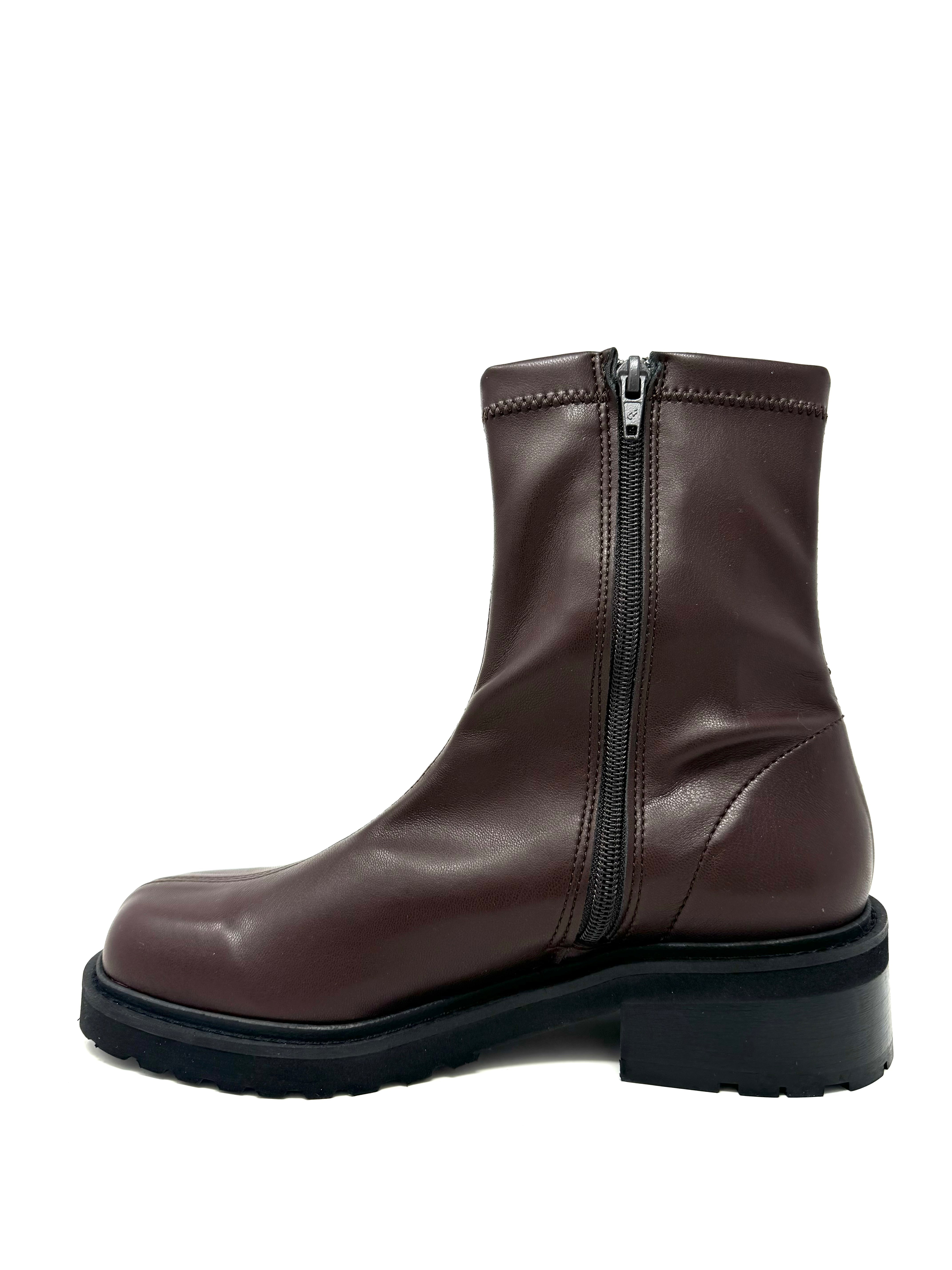 Erica Stretch Boot in Walnut from Novacas