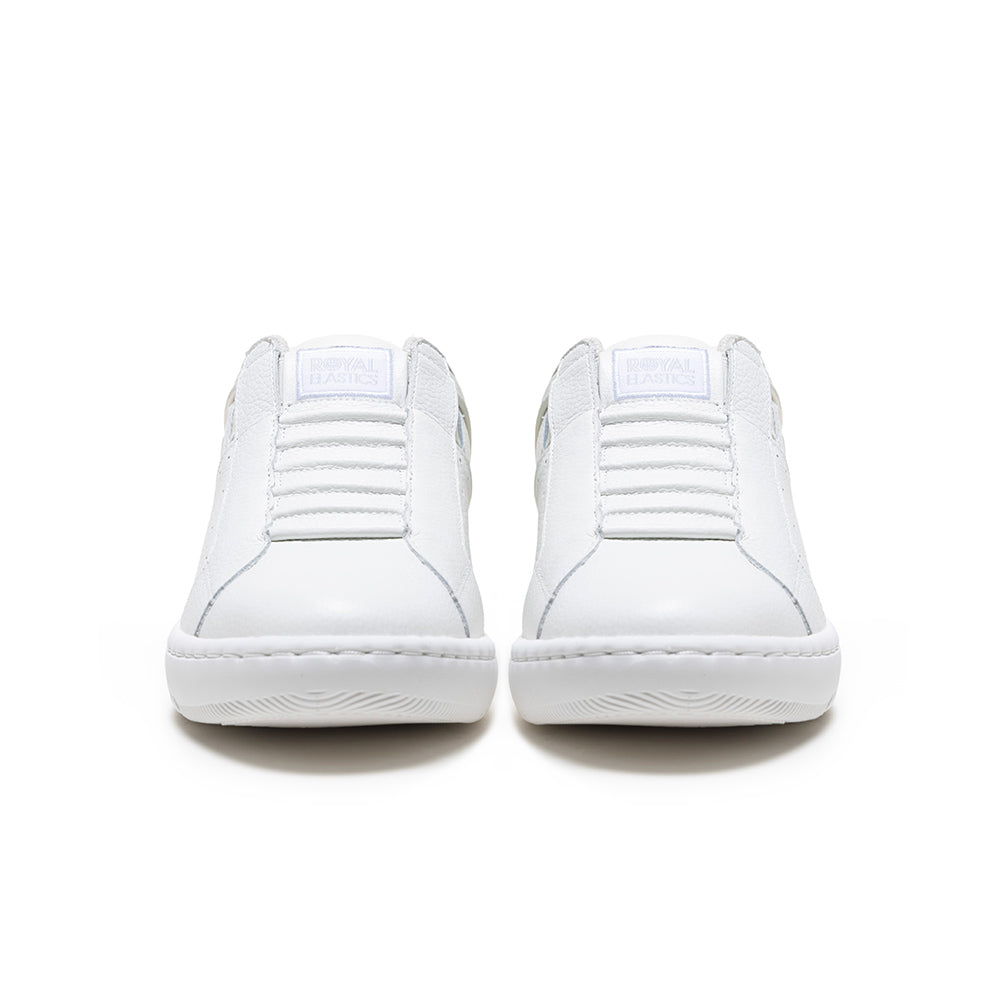 Men's Icon 2.0 White Gold Logo Leather Sneakers 06543-078