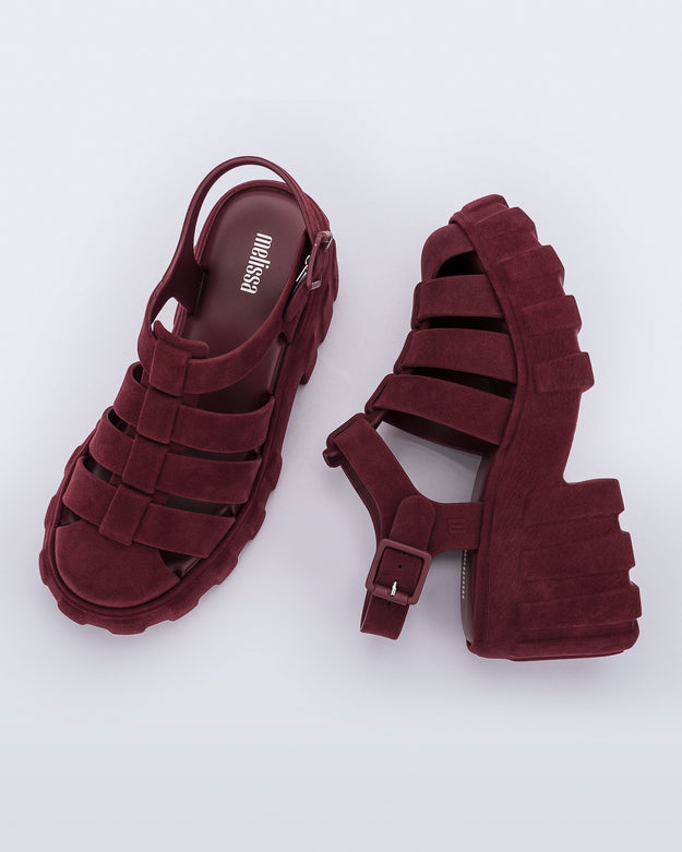 Megan Platform in Red Velvet from Melissa