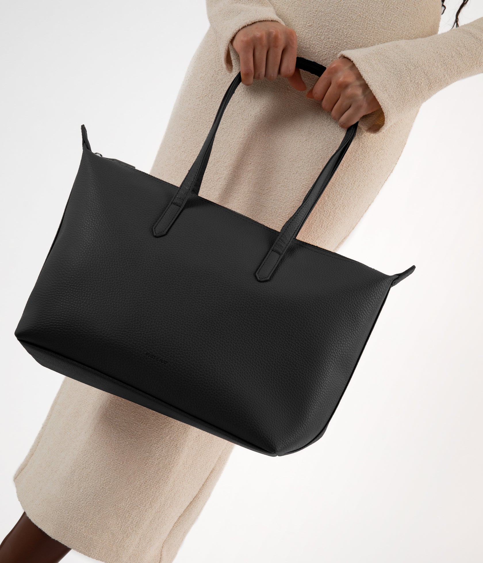 Abbi Zippered Tote in Black from Matt & Nat