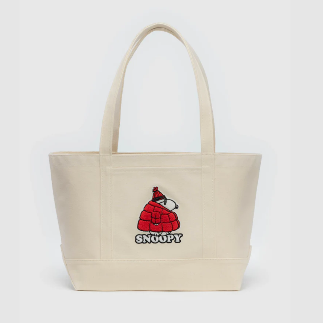 Medium Heavyweight Canvas Tote in Snoopy from BAGGU