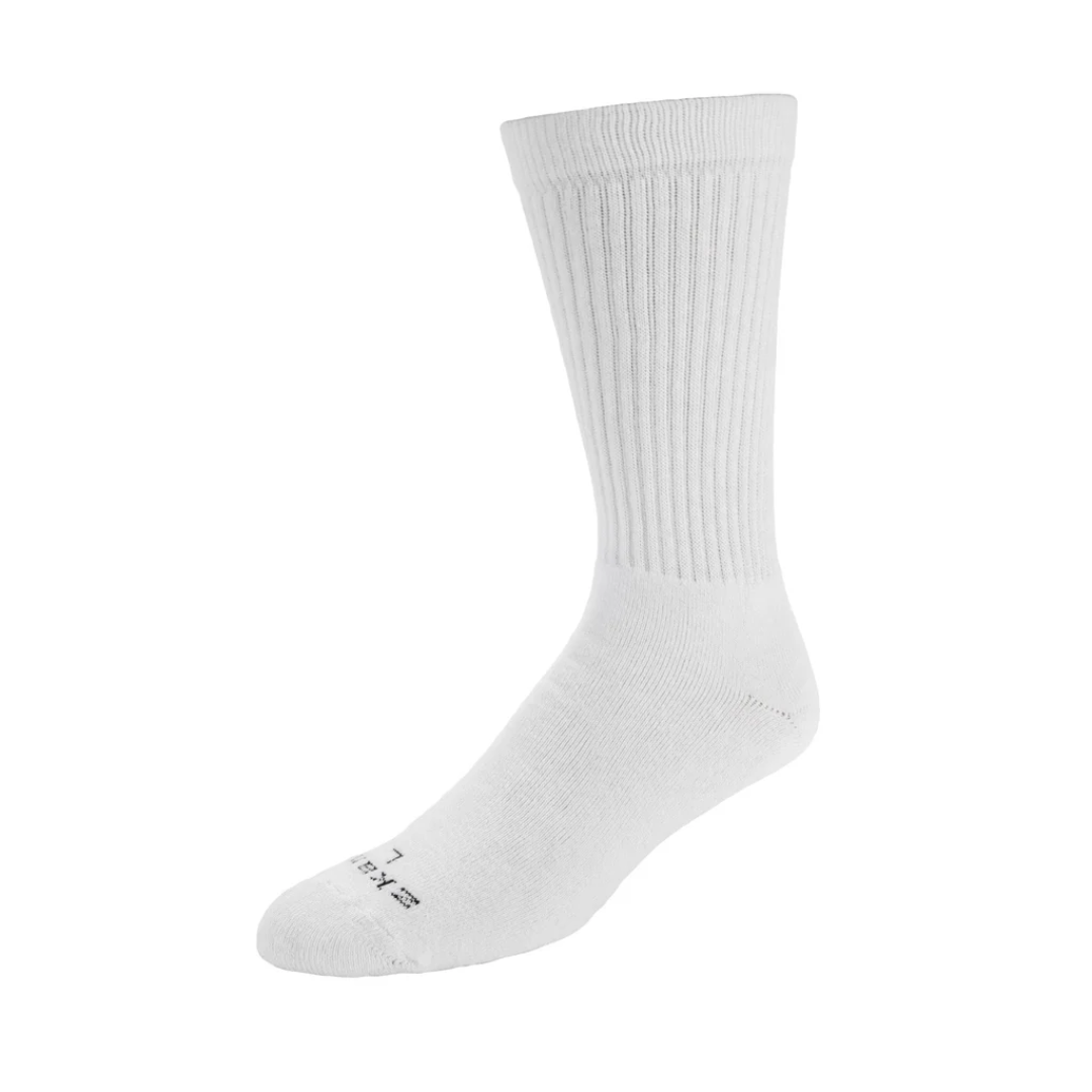 Women's Aspire Crew Sock in White from Zkano