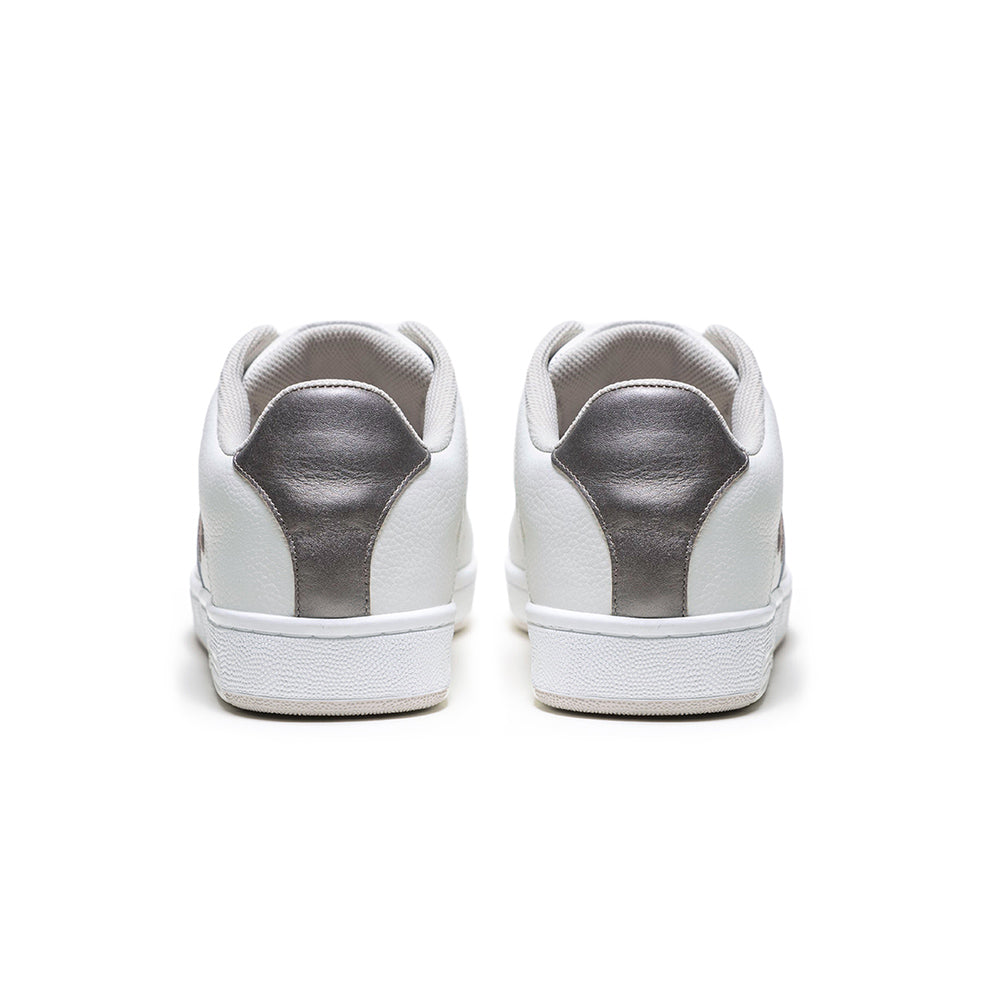 Women's Icon OG White Gold Logo Leather Sneakers 91942-008