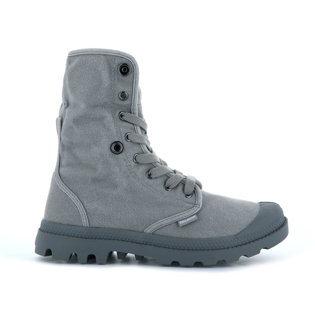 Women's Baggy Canvas Boot in Titanium from Palladium