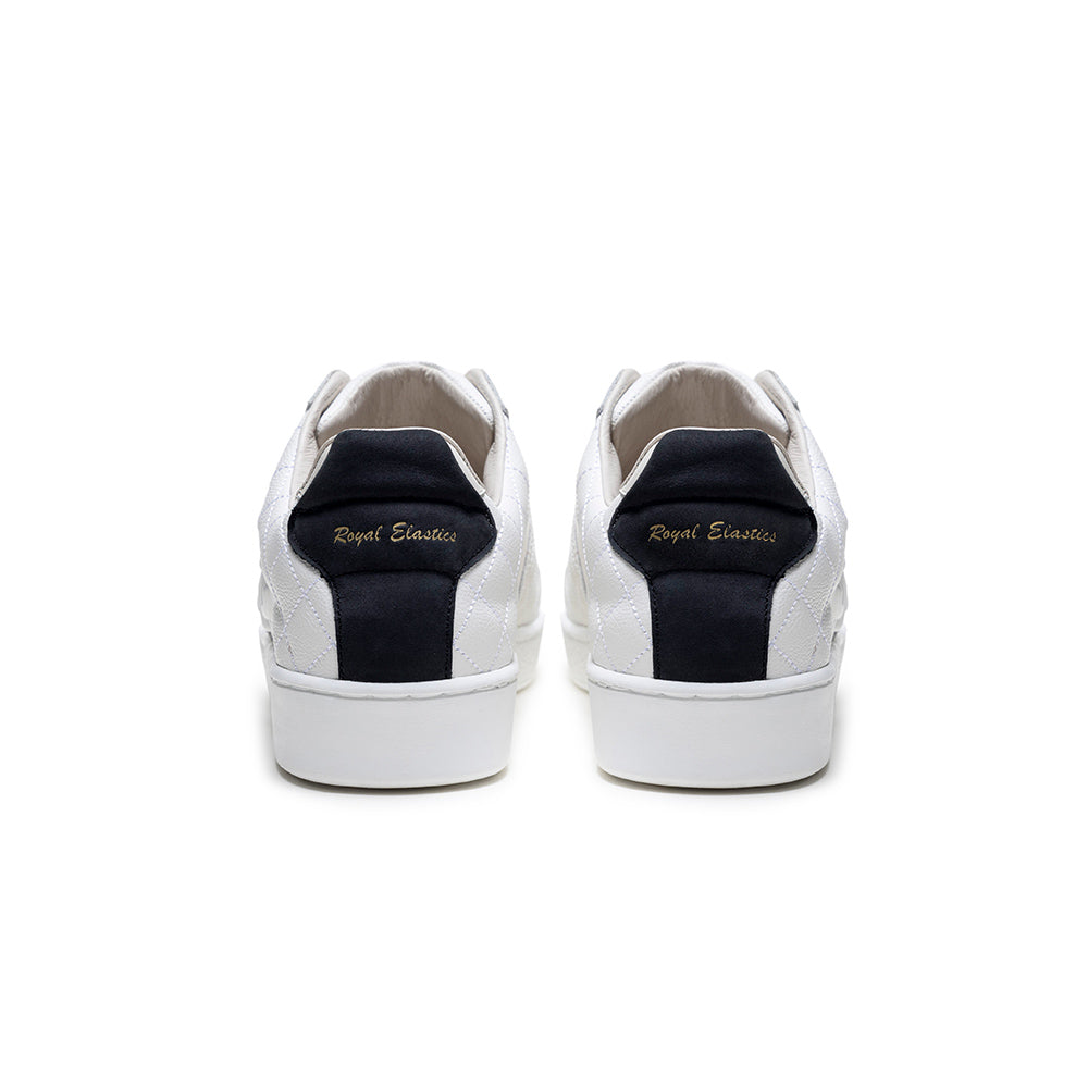 Men's Icon Lux White Black Leather Sneakers 02543-009