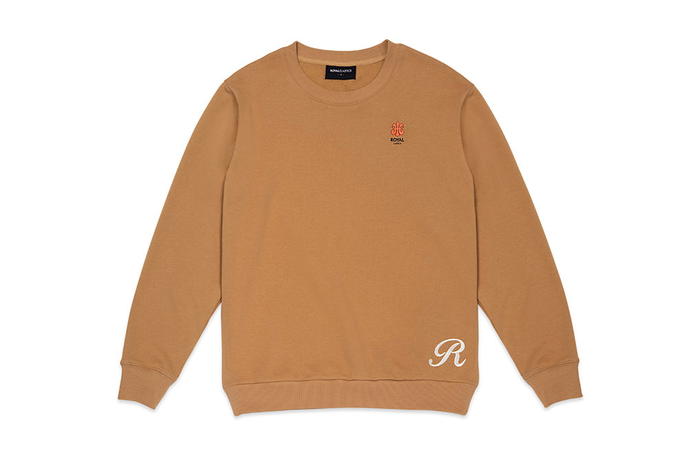 Unisex Sweat Shirt Camel Brown R37133-717