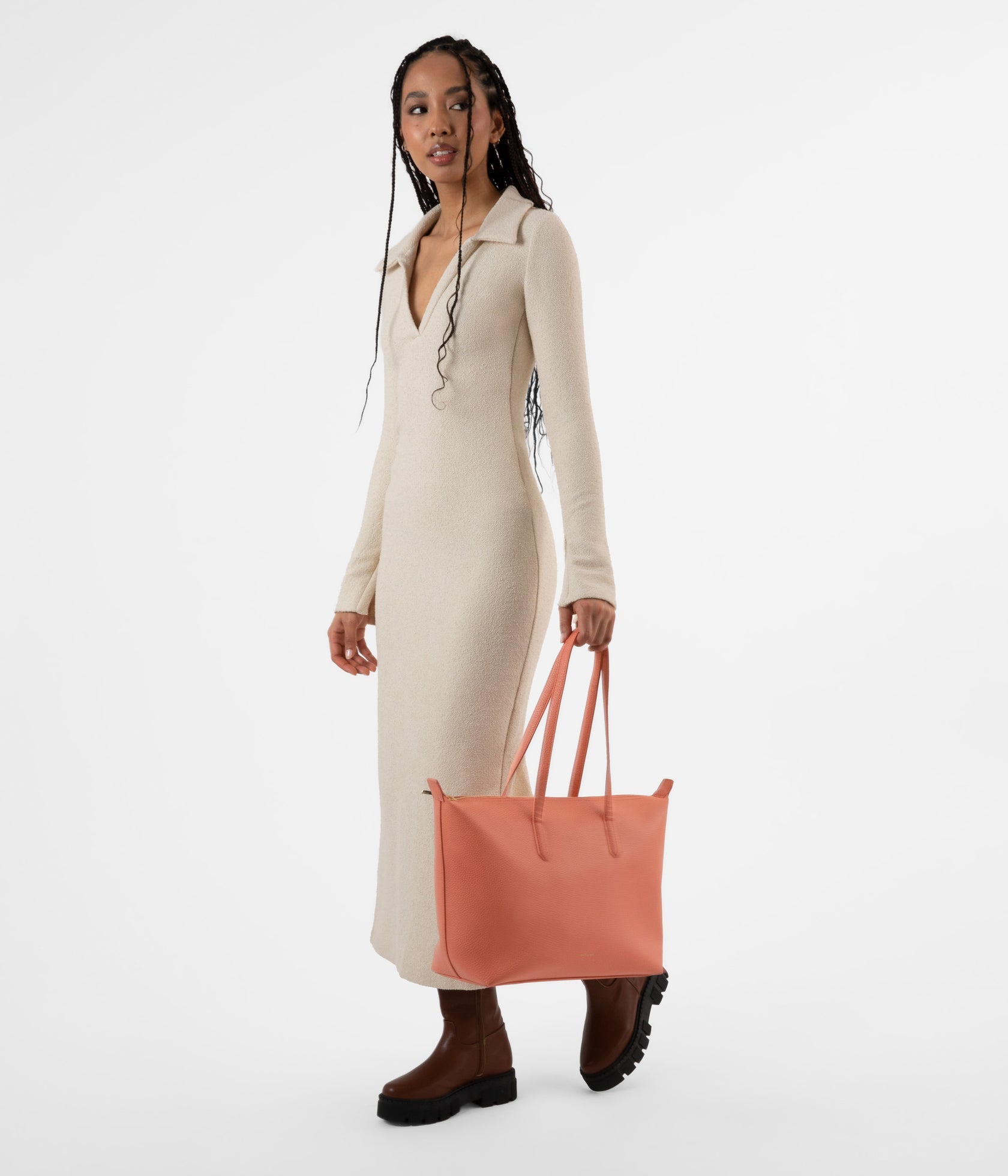 Abbi Zippered Tote in Amber from Matt & Nat